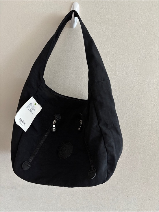 Kipling Handbags - Kipling Londyn Black Curved Shoulder Hobo Bag